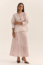 Load image into Gallery viewer, Jamun Linen Skirt Set-Spray Dyed