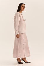 Load image into Gallery viewer, Jamun Linen Skirt Set-Spray Dyed
