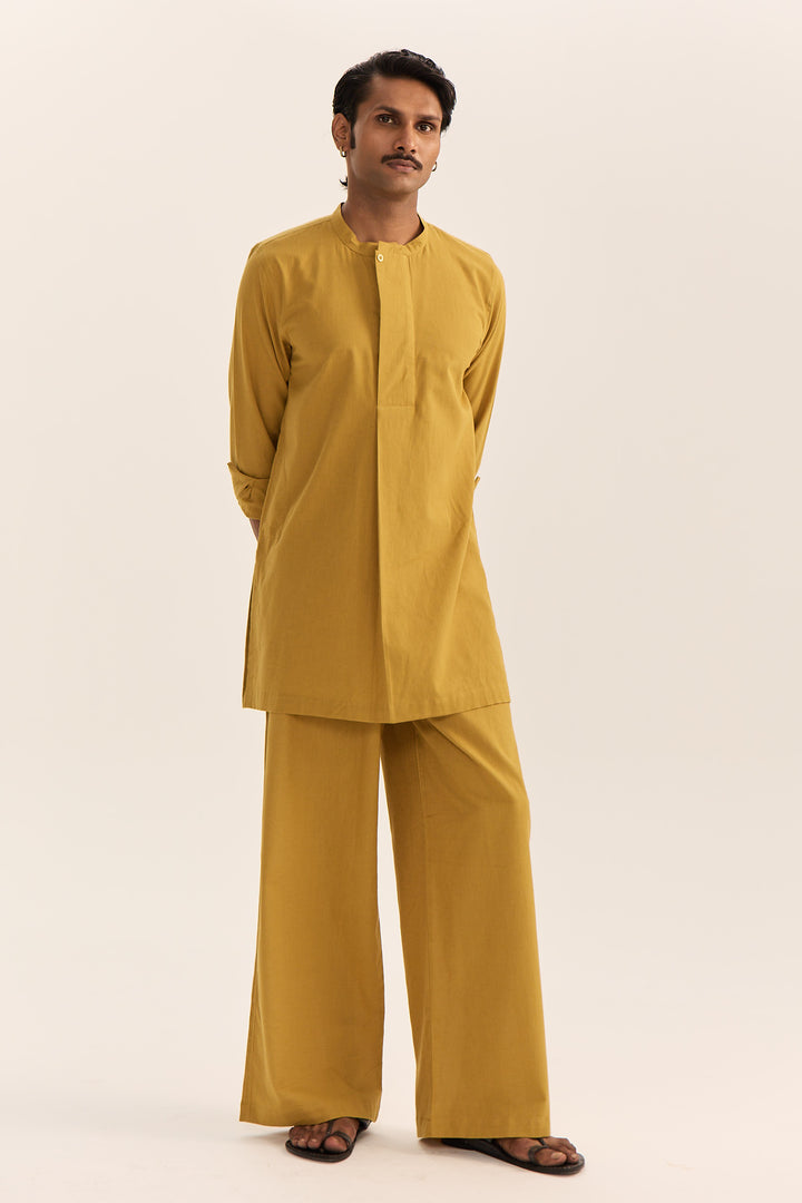 KAVI KURTA SET-MUSTARD