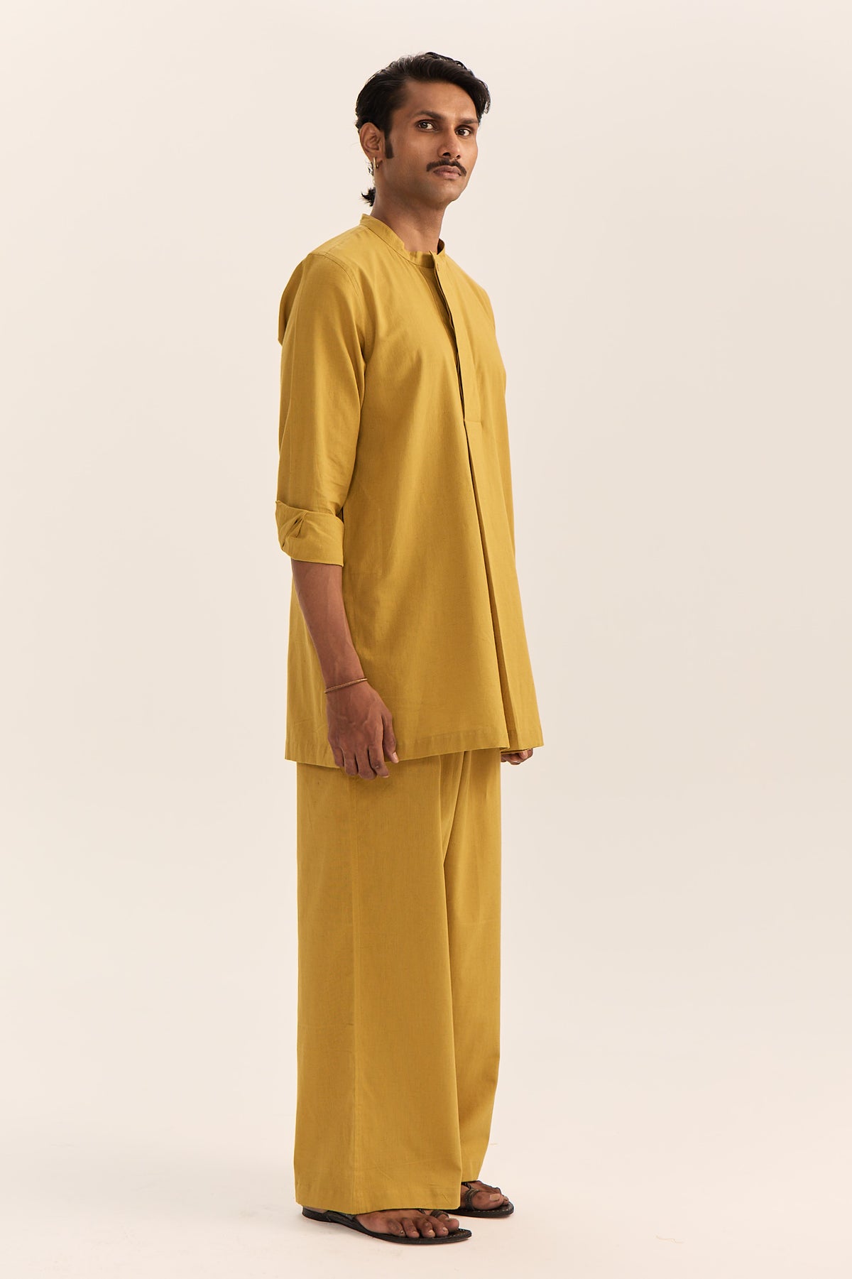 KAVI KURTA SET-MUSTARD