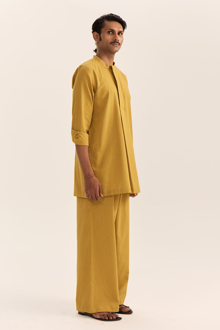 KAVI KURTA SET-MUSTARD
