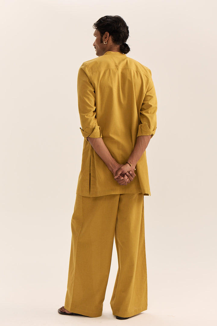 KAVI KURTA SET-MUSTARD