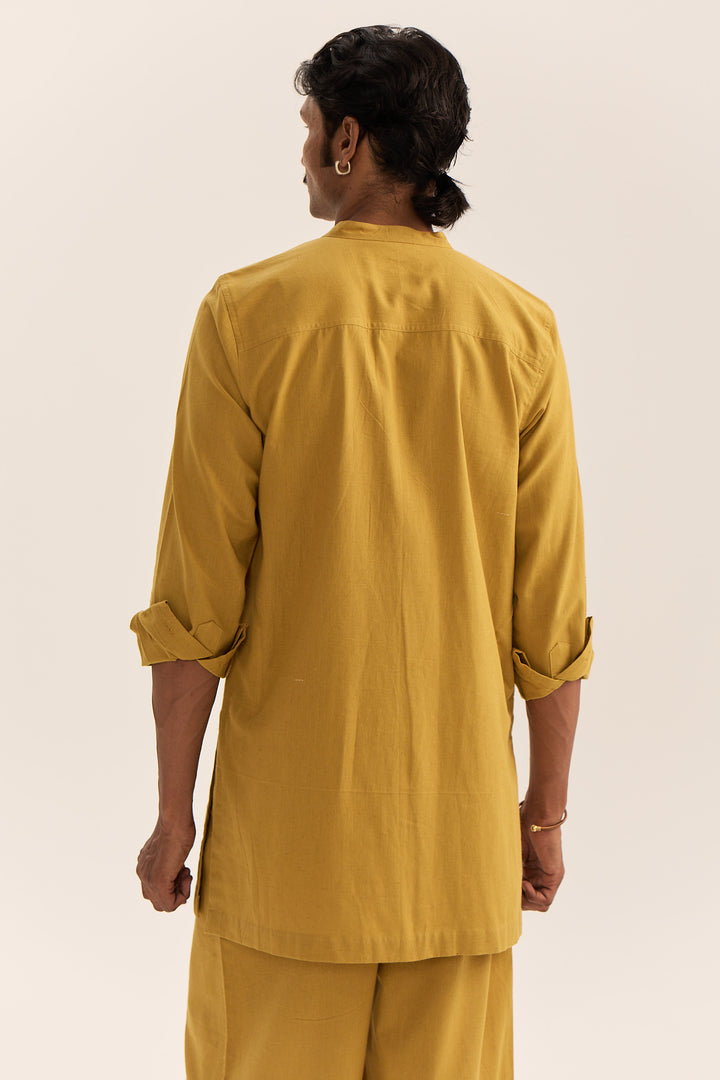 KAVI KURTA SET-MUSTARD