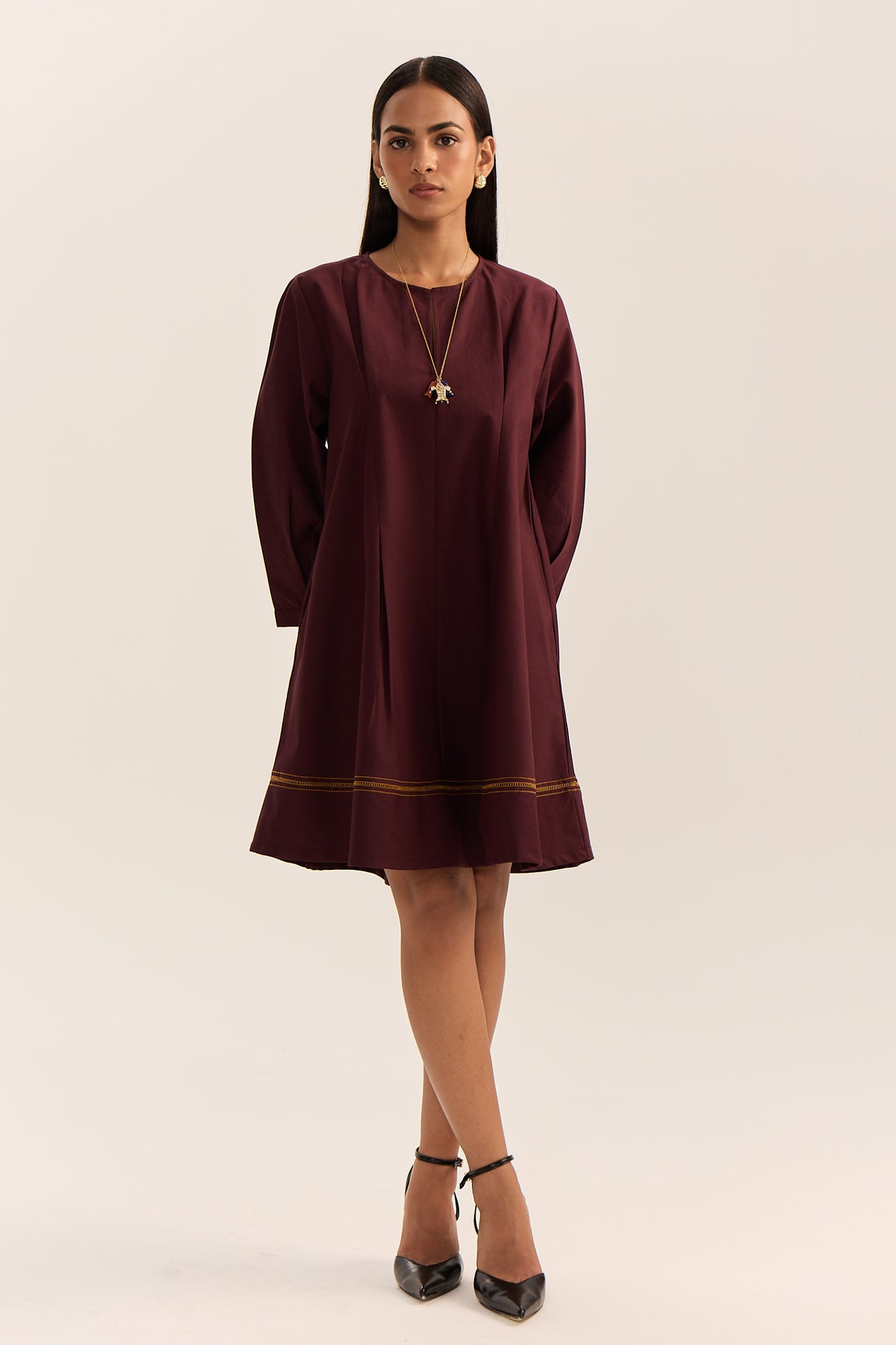 Vandana Short Dress-Vino