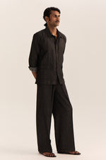 Load image into Gallery viewer, JODHPURI SHIRT SET-DENIM