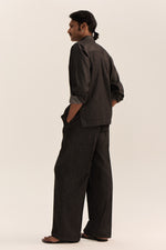 Load image into Gallery viewer, JODHPURI SHIRT SET-DENIM