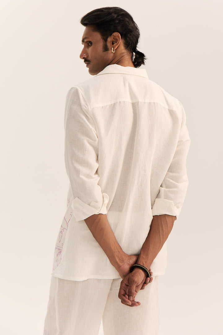 Johari Linen Shirt-Monkey Imprints