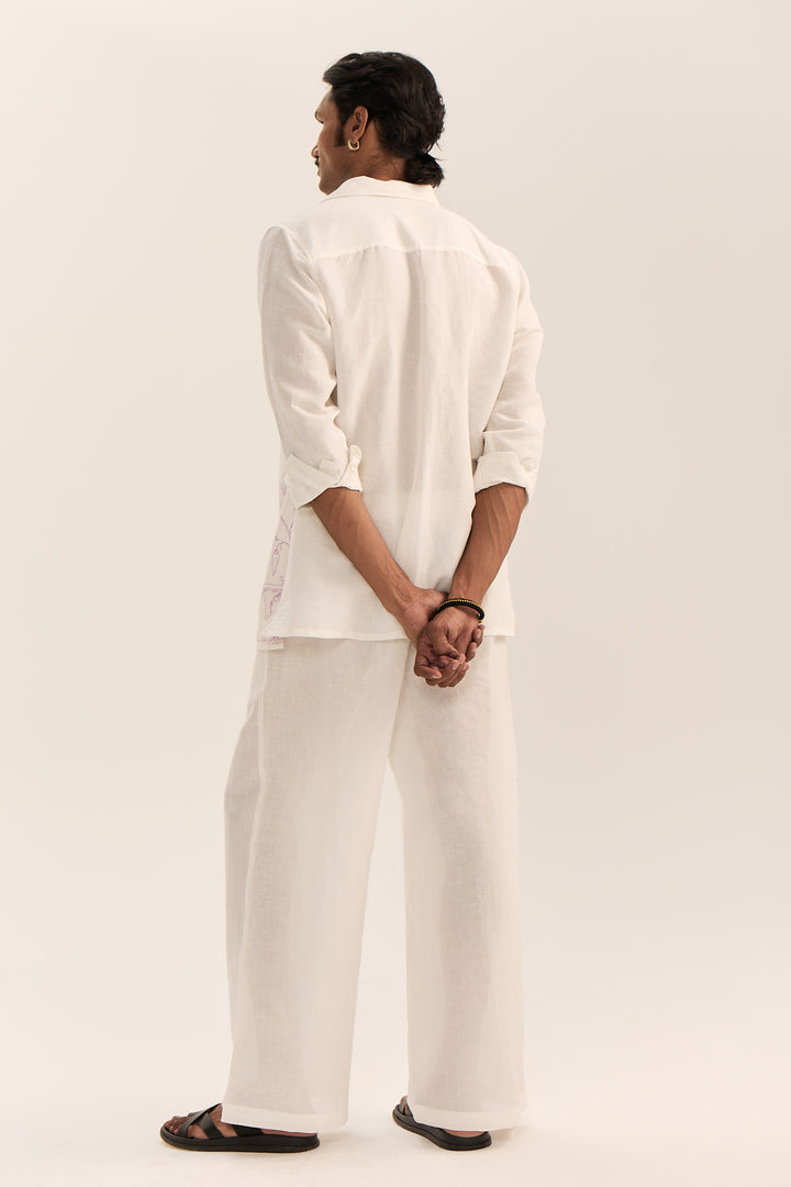 Johari Linen Set-Monkey Imprint