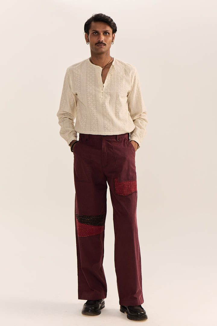 Rajputana Vintage Pants- Vino