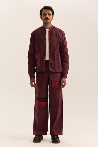 Rajputana Jacket Set -Vintage Vino