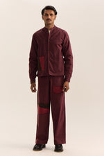 Load image into Gallery viewer, Rajputana Jacket Set -Vintage Vino
