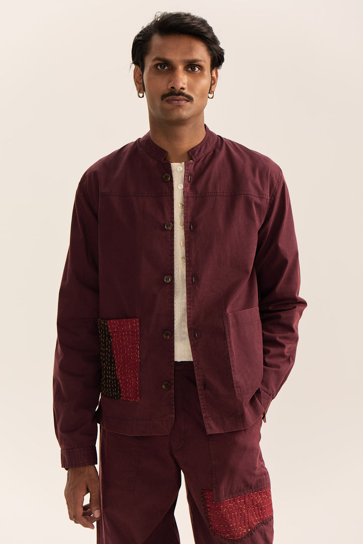 Rajputana Jacket Set -Vintage Vino