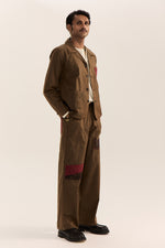 Load image into Gallery viewer, Rajputana Jacket Set -Vintage Green