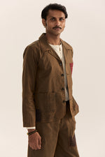 Load image into Gallery viewer, Rajputana Jacket Set -Vintage Green