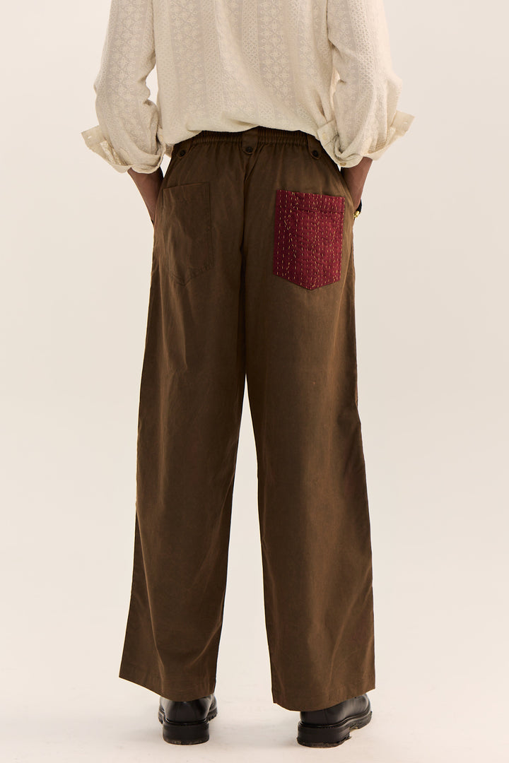 Rajputana Vintage Pants- Olive