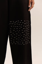 Load image into Gallery viewer, Suvarna Embroidered Pants-Black