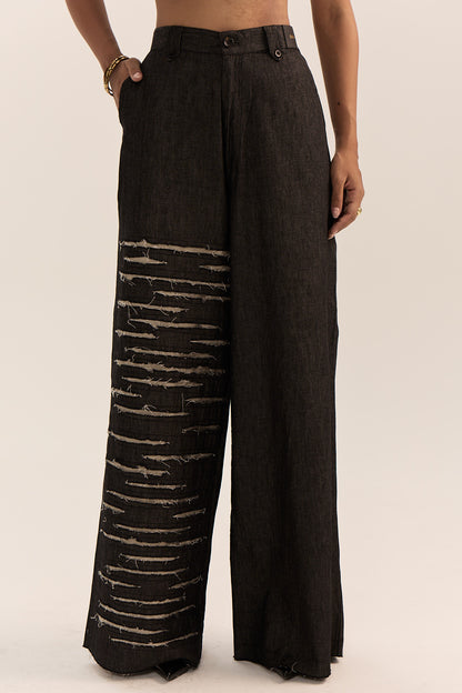 Tonk Denim Pants-Tie Dye