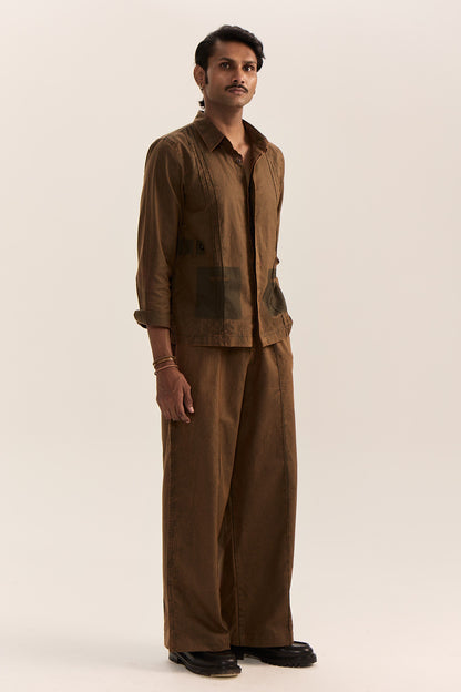 Jodhpuri Washed Set-Olive