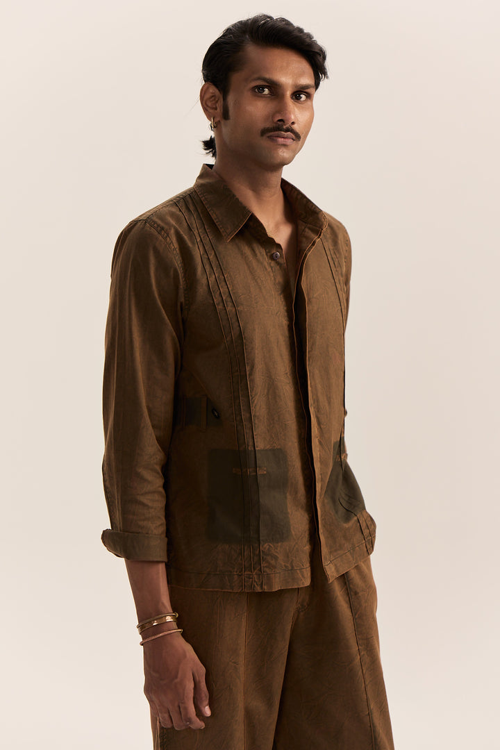 Jodhpuri Washed Set-Olive
