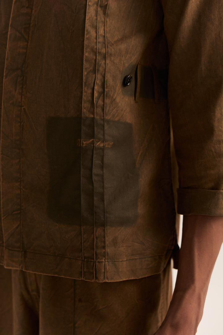 Jodhpuri Washed Set-Olive