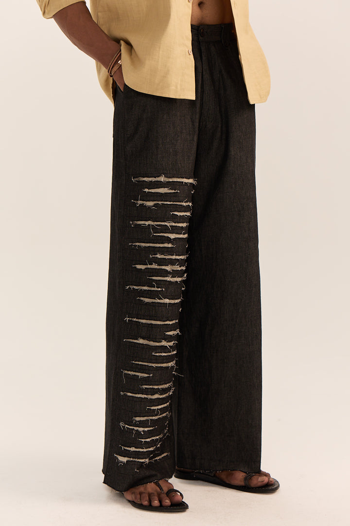 Tonk Denim Pants-Tie Dyed