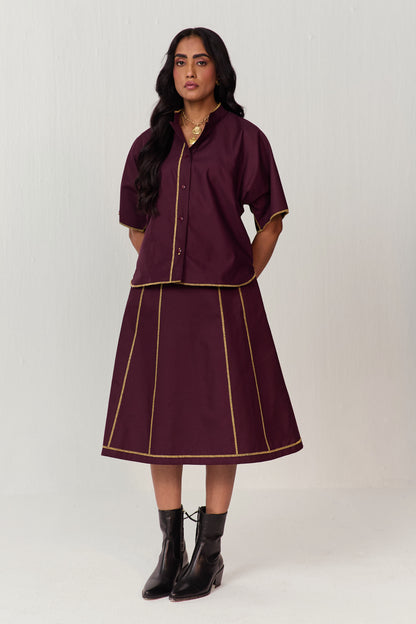 STUDIO SKIRT SET-DOODLE SEAMS