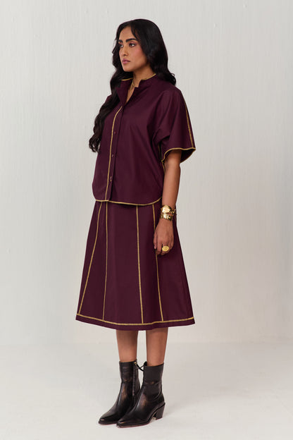 STUDIO SKIRT SET-DOODLE SEAMS