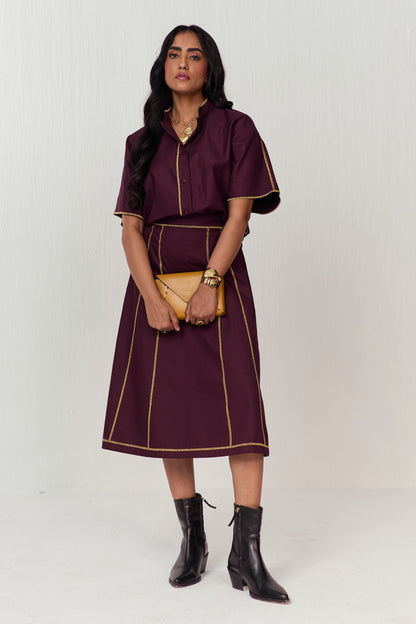 STUDIO SKIRT SET-DOODLE SEAMS