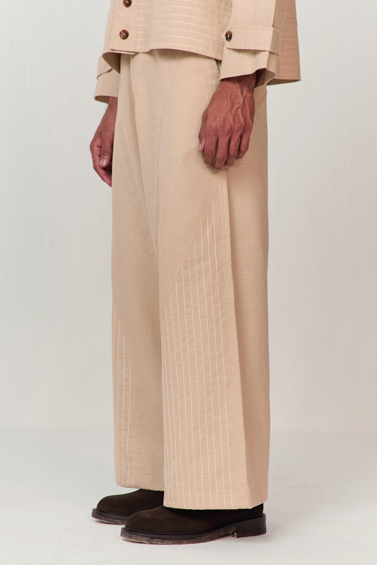 TRAVELLERS KANTHA PANT-ECRU