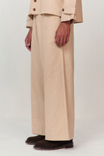 Load image into Gallery viewer, TRAVELLERS KANTHA PANT-ECRU