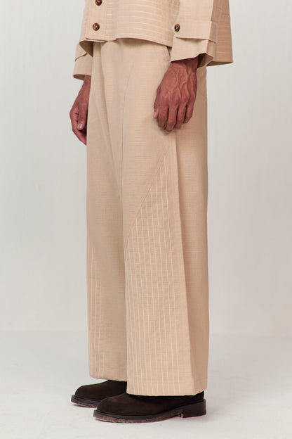 TRAVELLERS KANTHA PANT-ECRU
