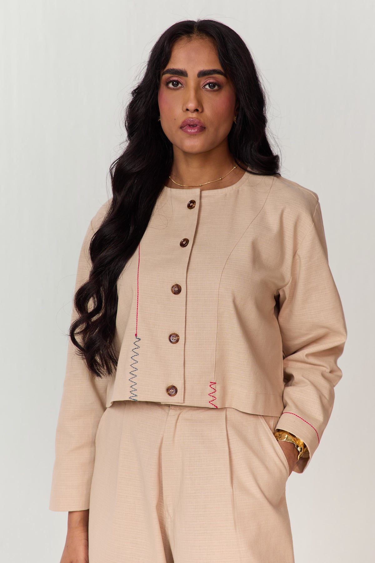 ARTIST SHIRT SET-HAREM PANTS IVORY