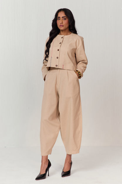 ARTIST SHIRT SET-HAREM PANTS IVORY