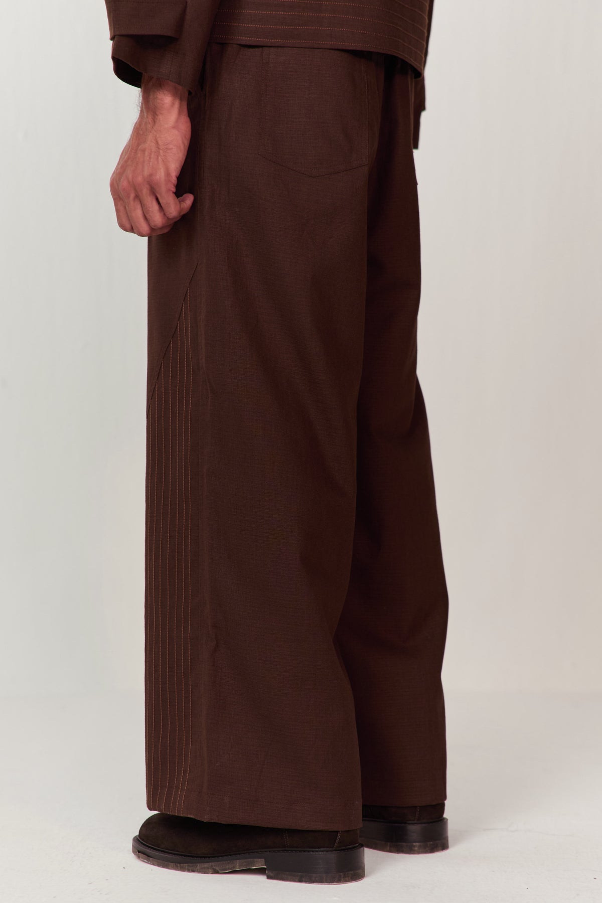 TRAVELLERS KANTHA PANT-CACAO