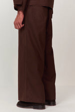 Load image into Gallery viewer, TRAVELLERS KANTHA PANT-CACAO