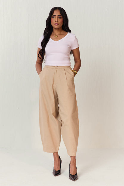 HAREM PANTS-ECRU