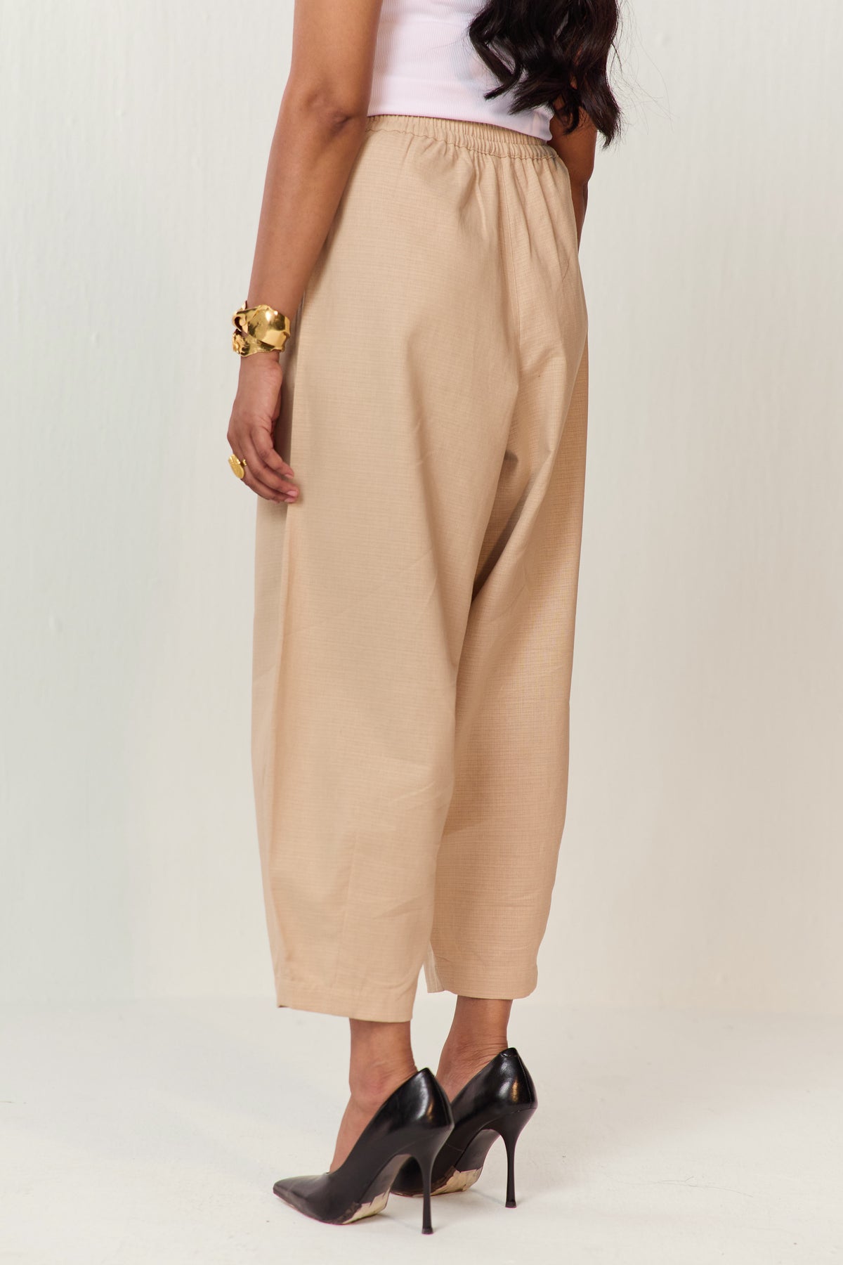 HAREM PANTS-ECRU