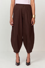Load image into Gallery viewer, ARTIST SHIRT SET-HAREM PANTS CACAO