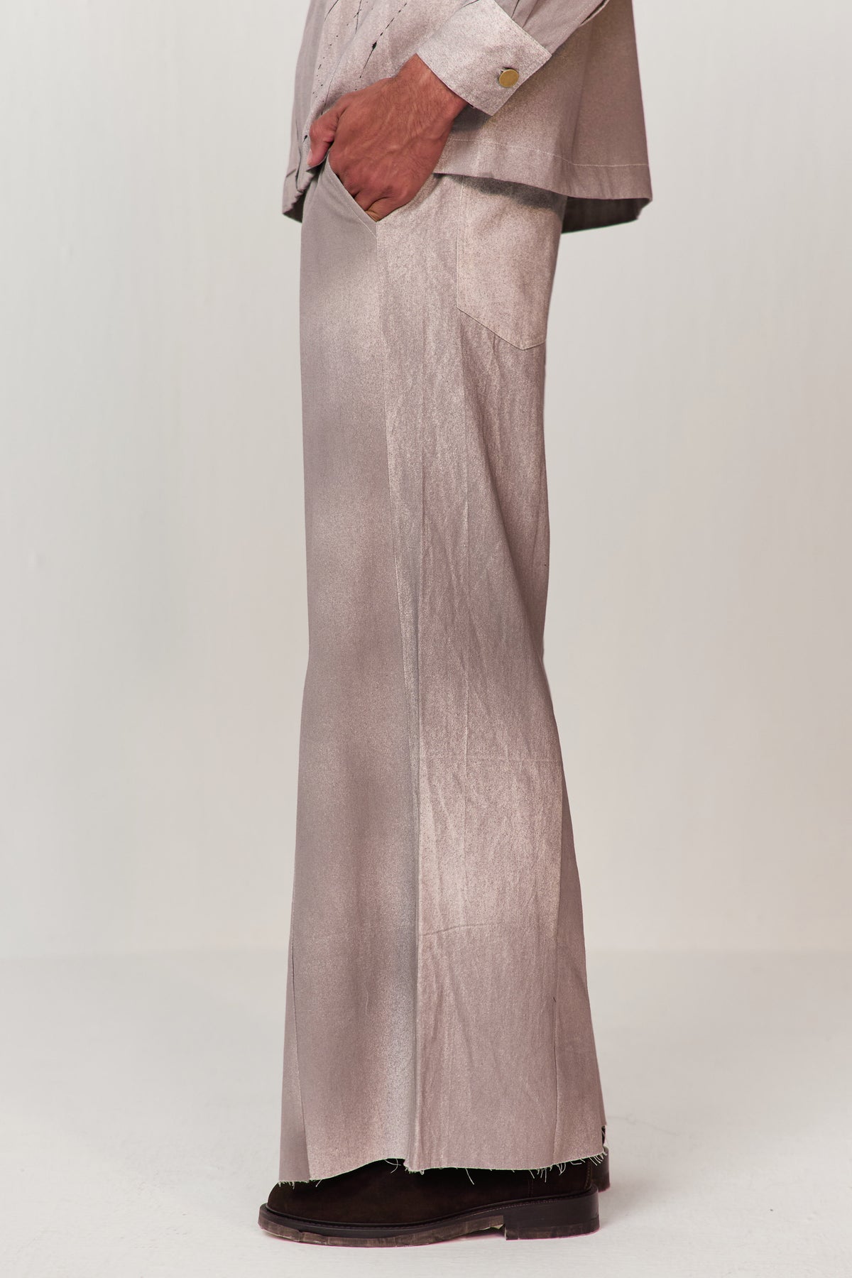 ARTIST SPRAY PANTS-CHARCOAL