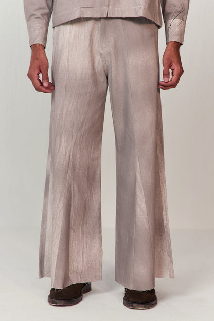 ARTIST SPRAY PANTS-CHARCOAL
