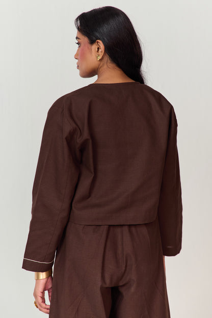 ARTIST SHIRT SET-HAREM PANTS CACAO