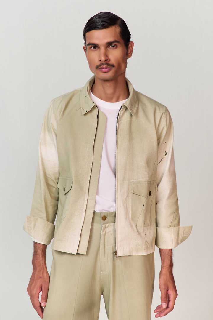 ARTIST JACKET SET- SPARY GREEN