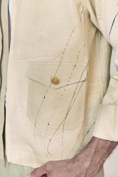 ARTIST JACKET SET- SPARY GREEN