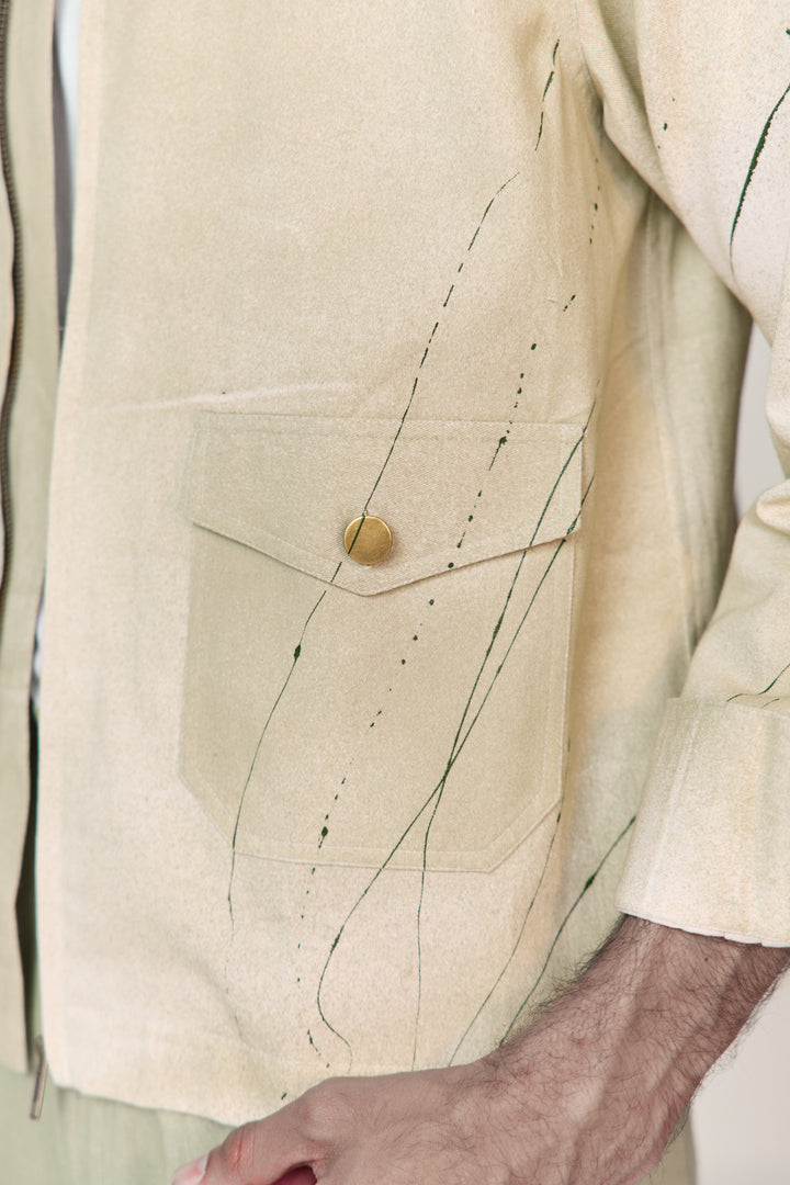 ARTIST JACKET SET- SPARY GREEN