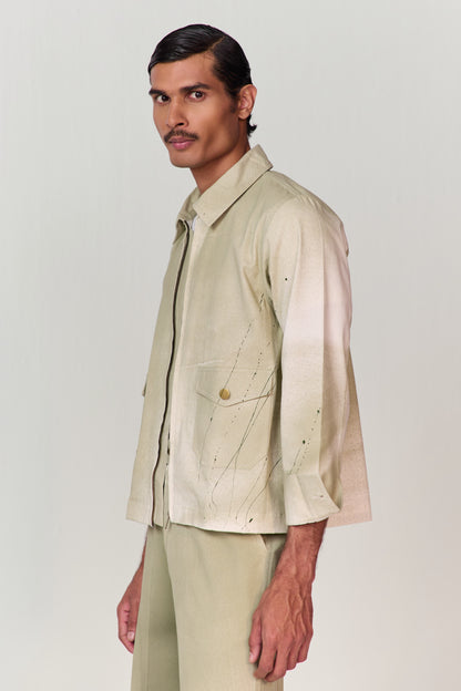 ARTIST JACKET SET- SPARY GREEN
