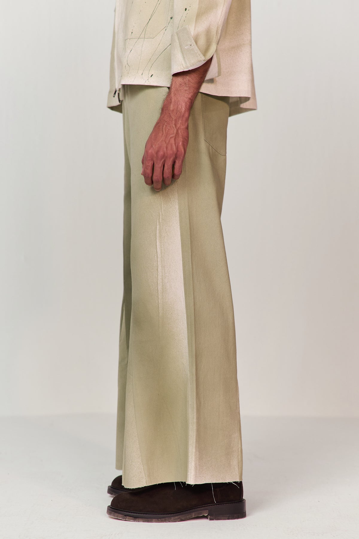 ARTIST SPRAY PANTS-GREEN
