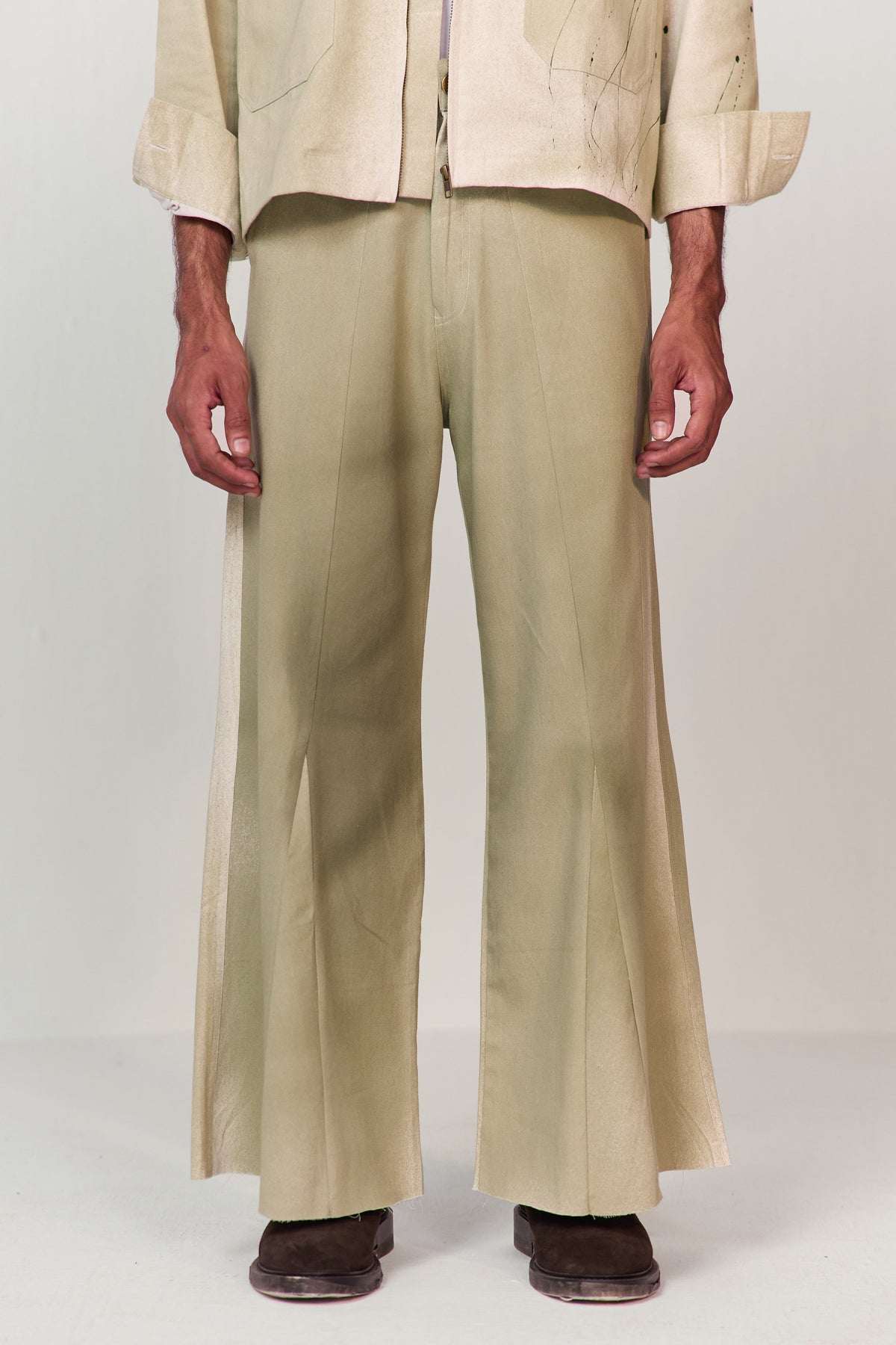 ARTIST SPRAY PANTS-GREEN