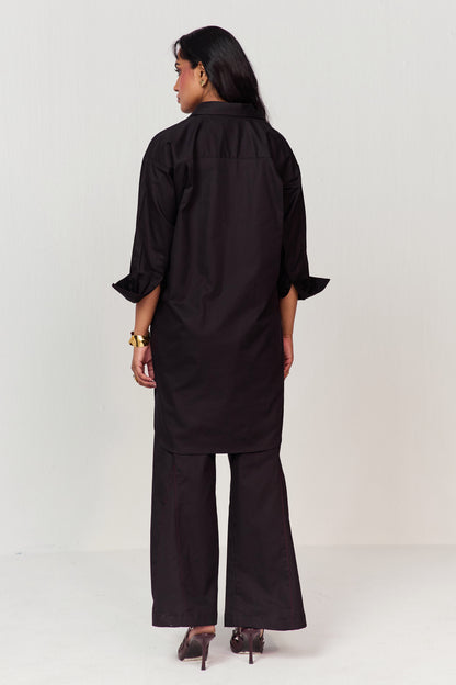 DOODLE KURTA SET-BLACK