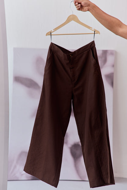 TRAVELLERS KANTHA PANT-CACAO