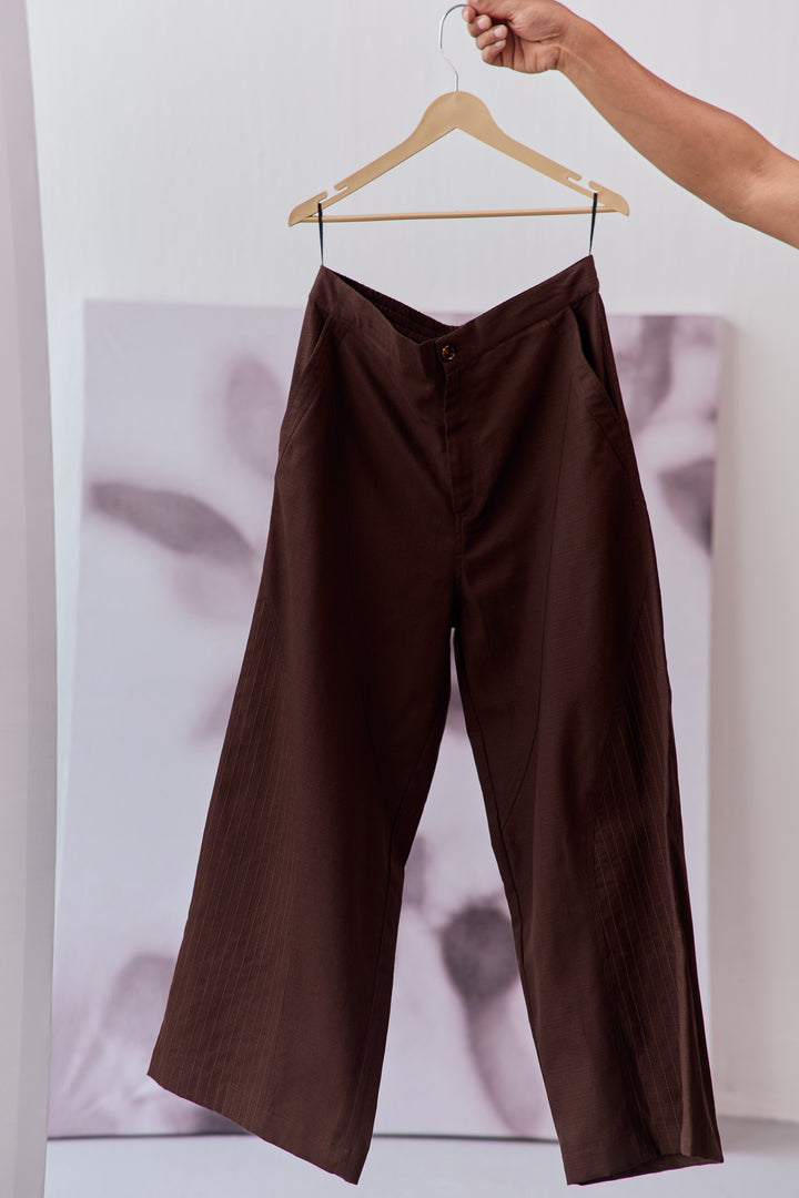 TRAVELLERS KANTHA PANT-CACAO